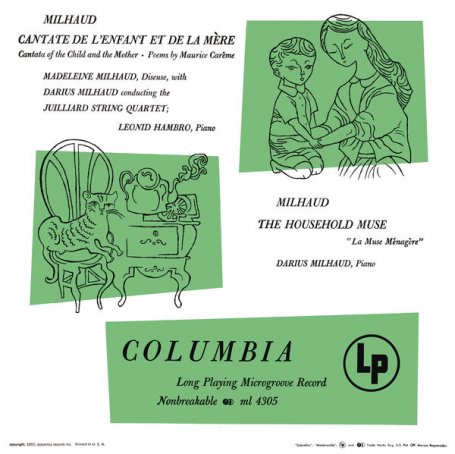 Juilliard String Quartet – Milhaud Cantate de l’enfant et de la mère & La muse ménagère – 1950【Q】【96kHz / 24bit】