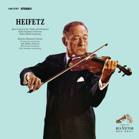 海菲兹罗饶：小提琴协奏曲 – 本杰明：浪漫幻想曲 (2.8MHz DSD)